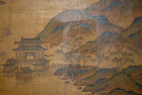 Folding screen depicting a Joseon royal procession to Onyang Hot Spring — the earliest surviving painting of its kind